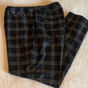 Dressy Plaid Slim Ankle Pants from White House Black Market